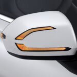 Outside mirror with LED turn signal